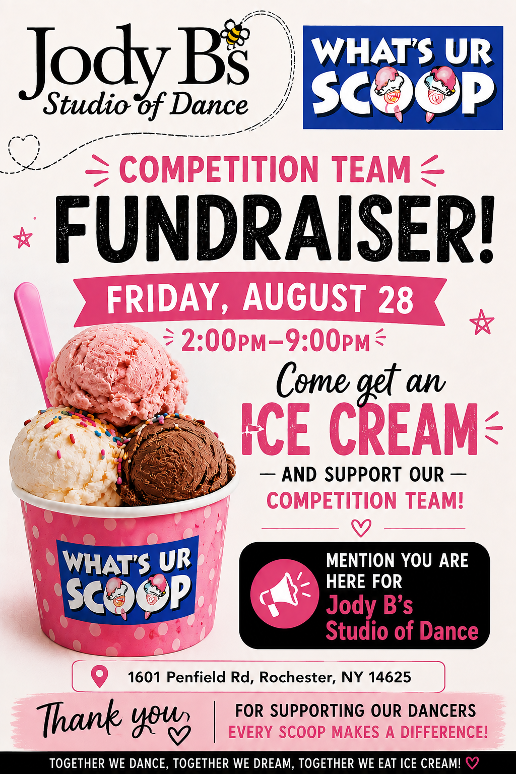 What’s UR Scoop Fundraiser What’s UR Scoop Fundraiser