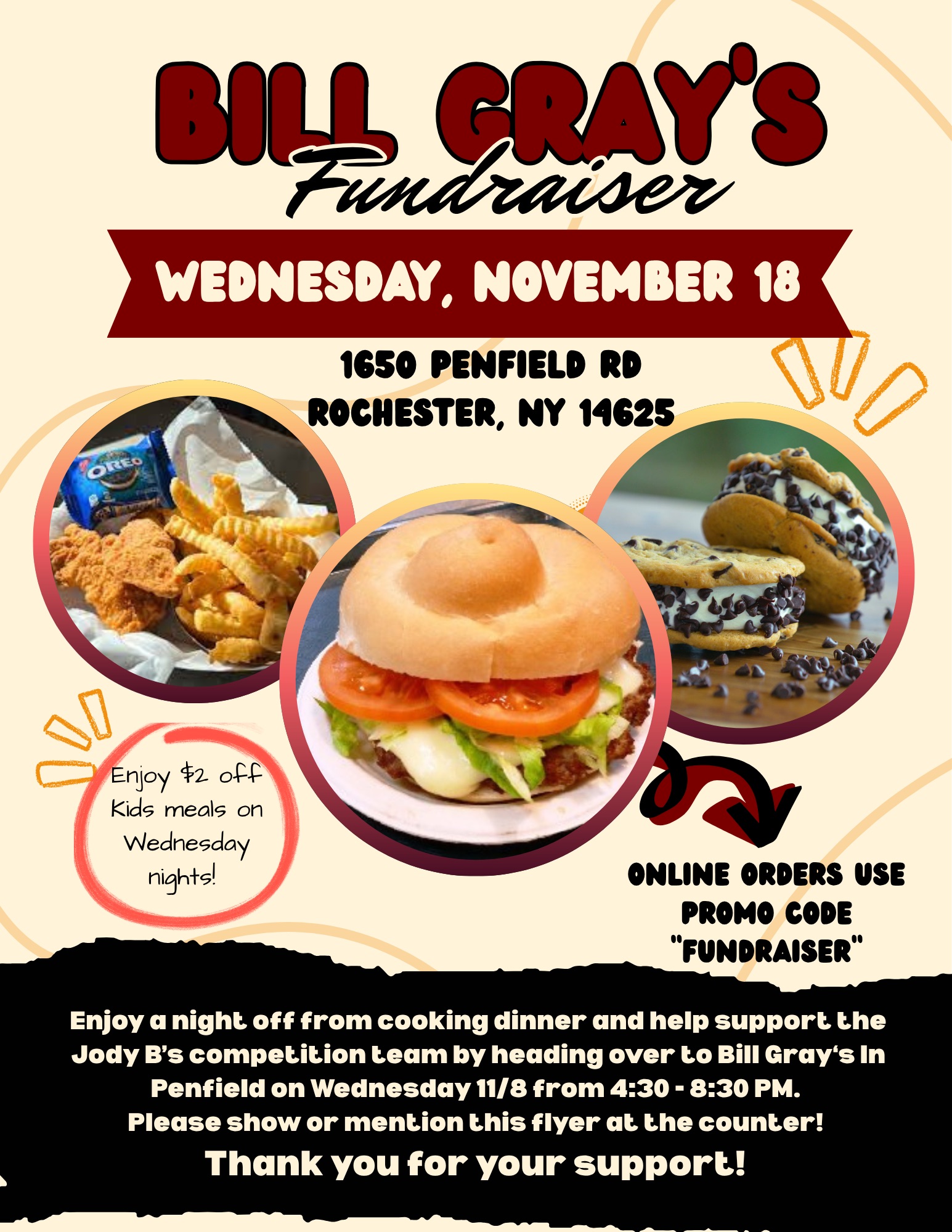 Bill Gray’s Fundraiser – Support the Competition Team!